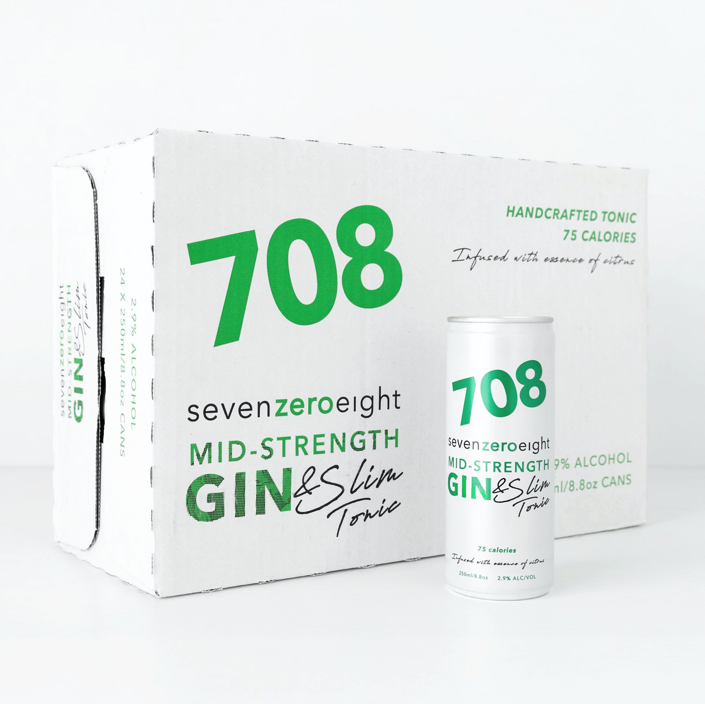 708 MID-STRENGTH GIN SLIM & TONIC