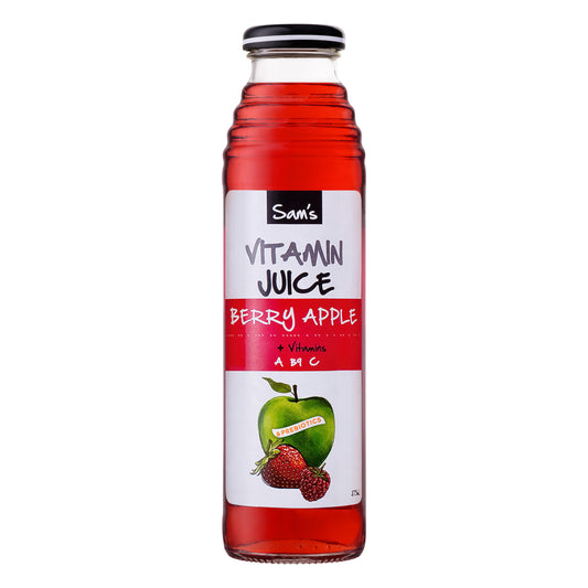 Sam's Vitamin Berry Apple Juice 375ml x 12 Bottles