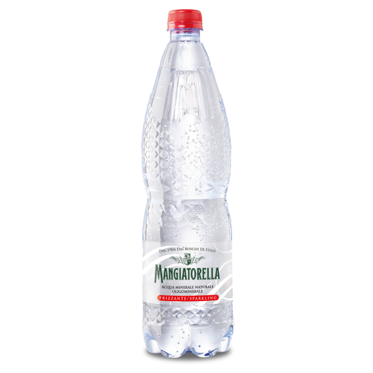 Mangiatorella Plastic Sparkling Mineral Water 1 Litre x 6 bottles